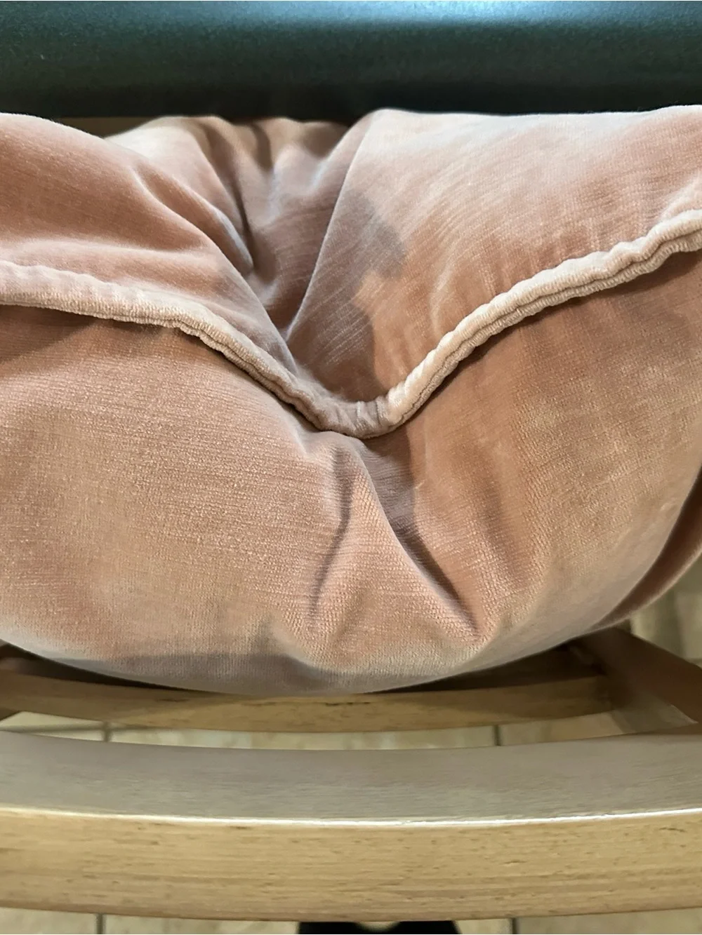 Pottery Barn Velvet Square Throw Pillow Covers - Blush